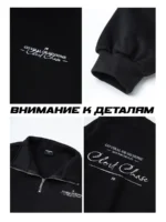 Свитшот укороченный с принтом — изображение 7